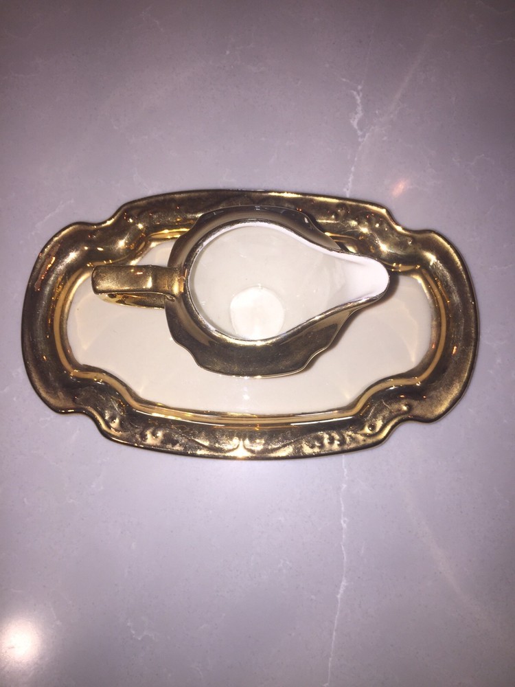 Little Gold Pitcher And Underplate