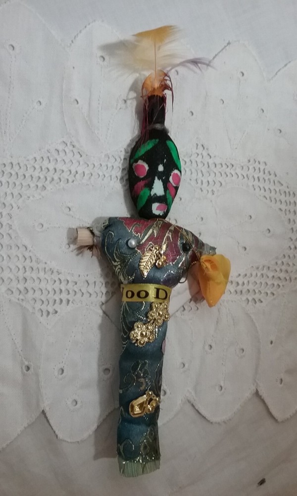 Handmade Straw Voodoo Doll 9"