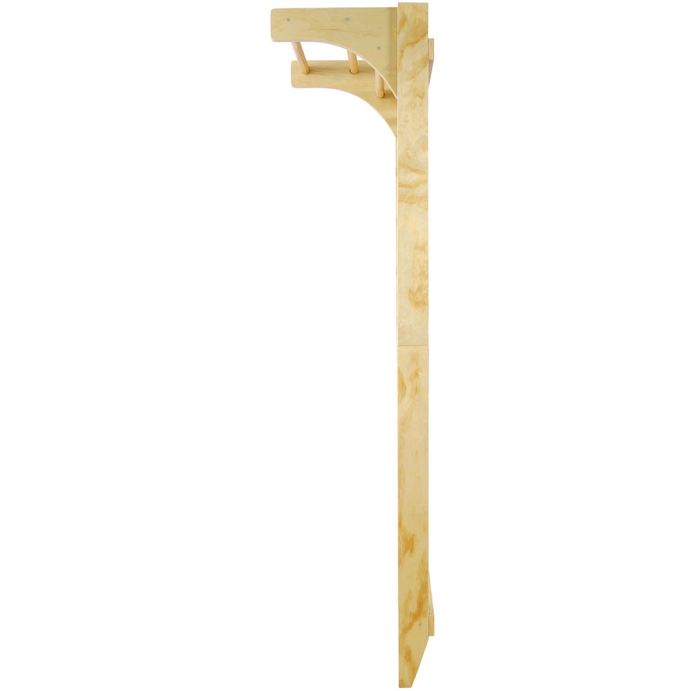 Swedish Ladder Gymnastics Stall Bar Wall Mount Adjustable Pull Up Bar Solid Wood