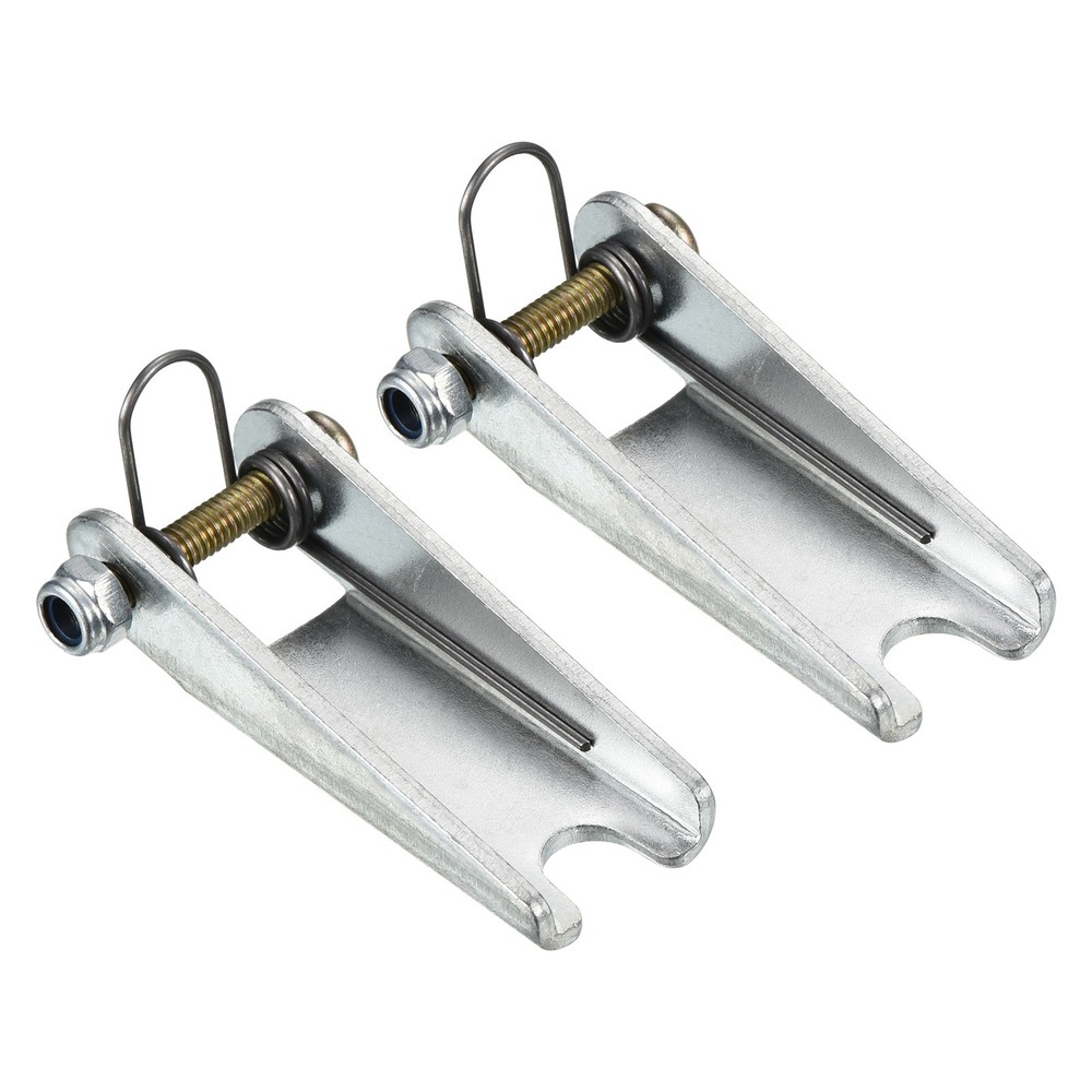 2 Pack 52mm Hook Safety Latch Kit Metal Towing Hitch Replacement Silver