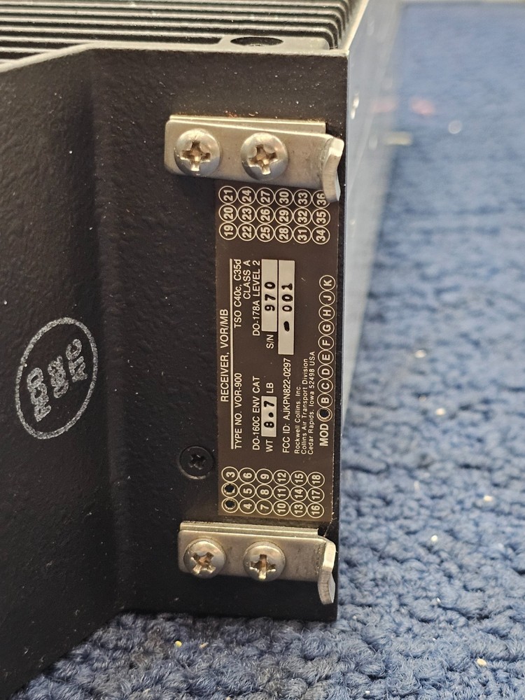 Collins VOR-900 VOR/Marker Beacon Receiver Black Class A