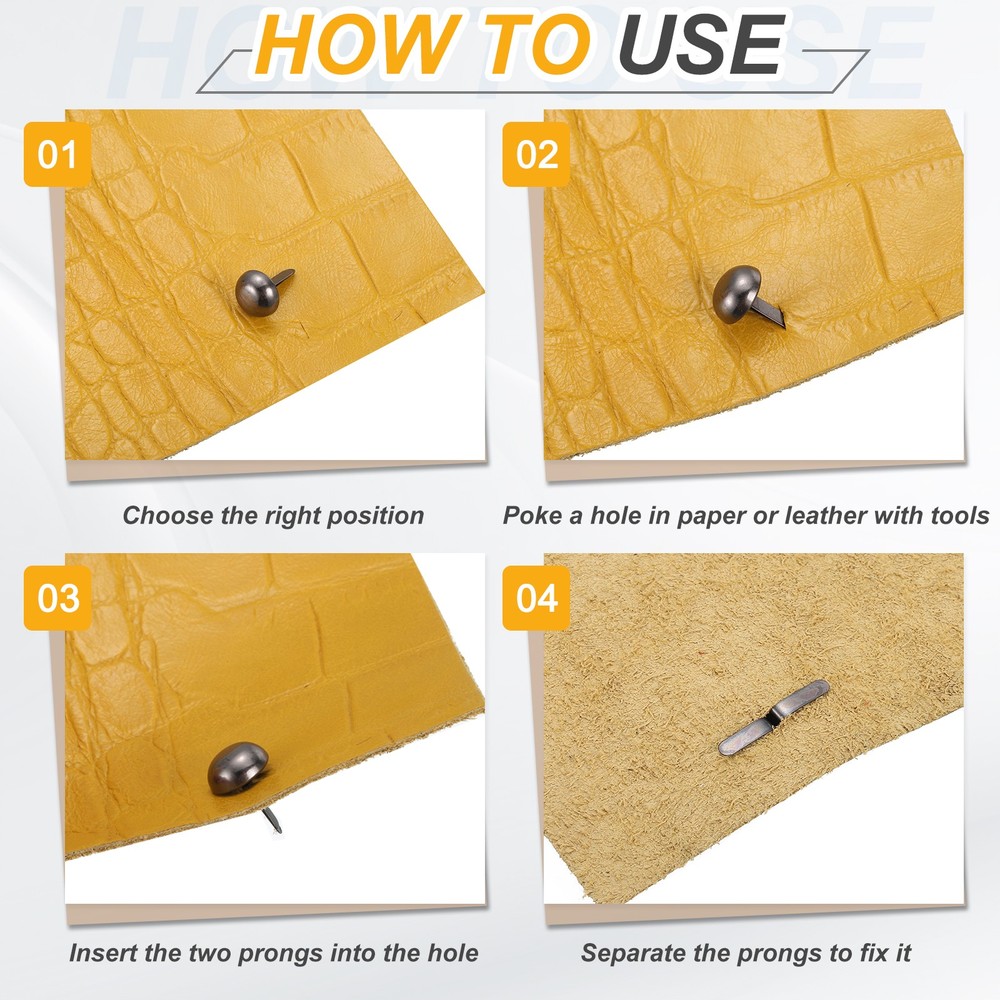 120pcs 8x17mm Silver Round Head Tips