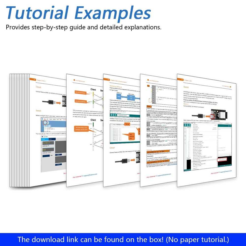 ESP32-S3-WROOM Board Lite 2 Pack Dual-core 32-bit 240 MHz Microcontroller Onb...