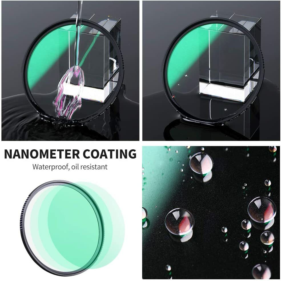 K&F Concept 82mm 1/4 Diffusion Filter Ring Black Mist Filter Double Multi Coated