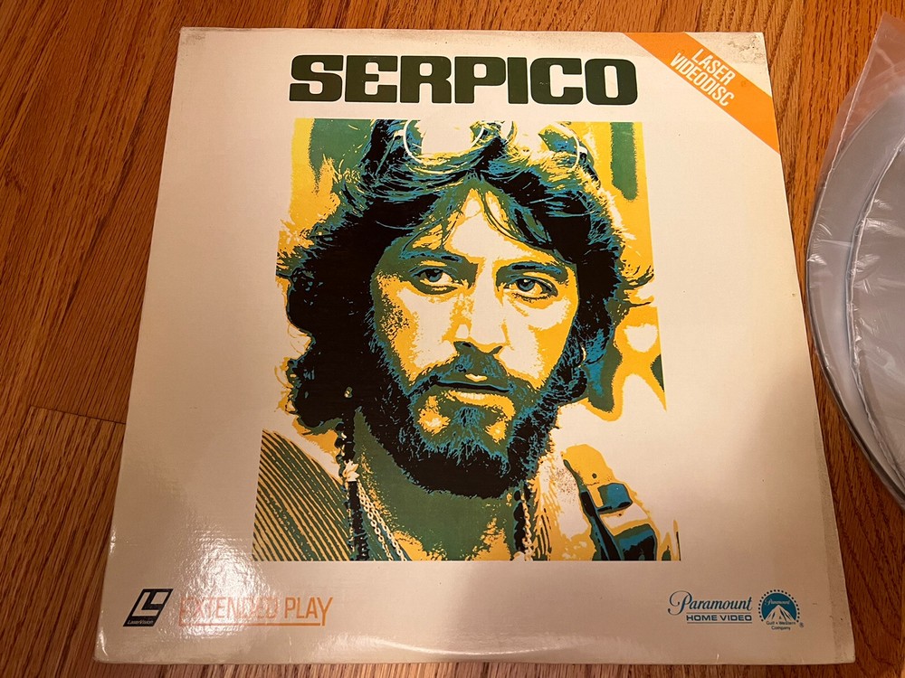 Serpico Al Pacino Extended Play 2 Disc Laserdisc 1982 Mint Discs Paramount