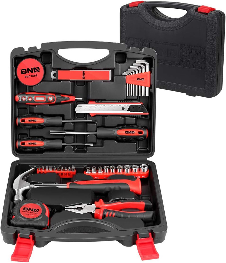 Red 46 Pcs Home Tool Set Electonic Repair Precision Screwdriver Voltage Tester H