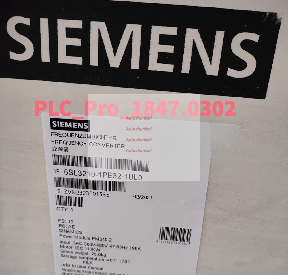 1PCS Brand New SIEMENS 6SL3210-1PE32-1UL0 6SL3 210-1PE32-1UL0  Fast delivery