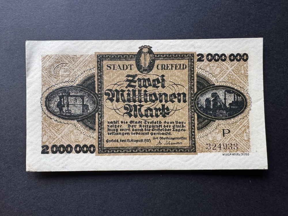 German, 2000000 mark, 1923 Banknote