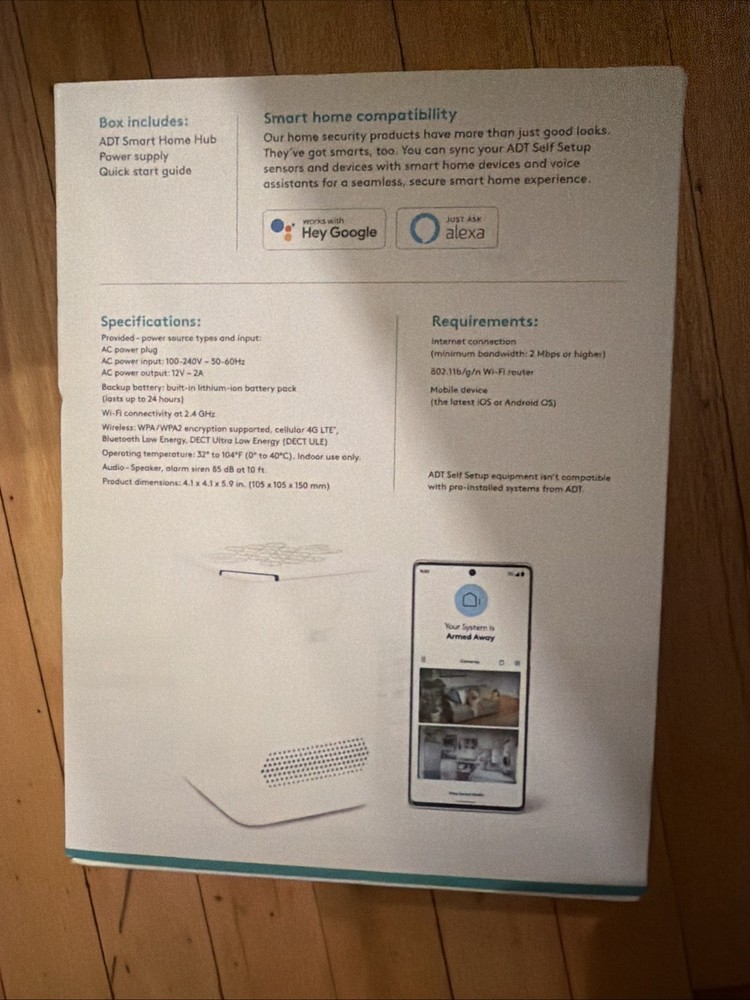 ADT Self Setup Smart Home Hub - White (S40LR1-01)