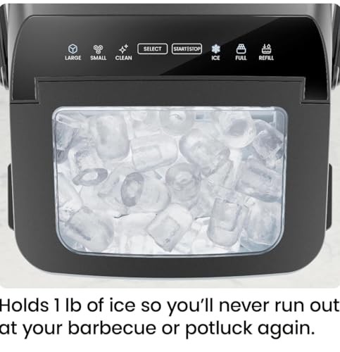 Dual-Size Ice Maker Countertop - Portable Ice Compact Bullet Ice Maker