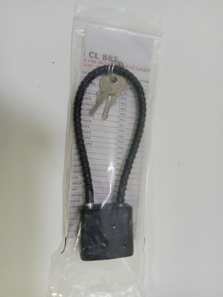 Gun Cable Lock 2 Keys Model # CL 885 with Instruction Sheet