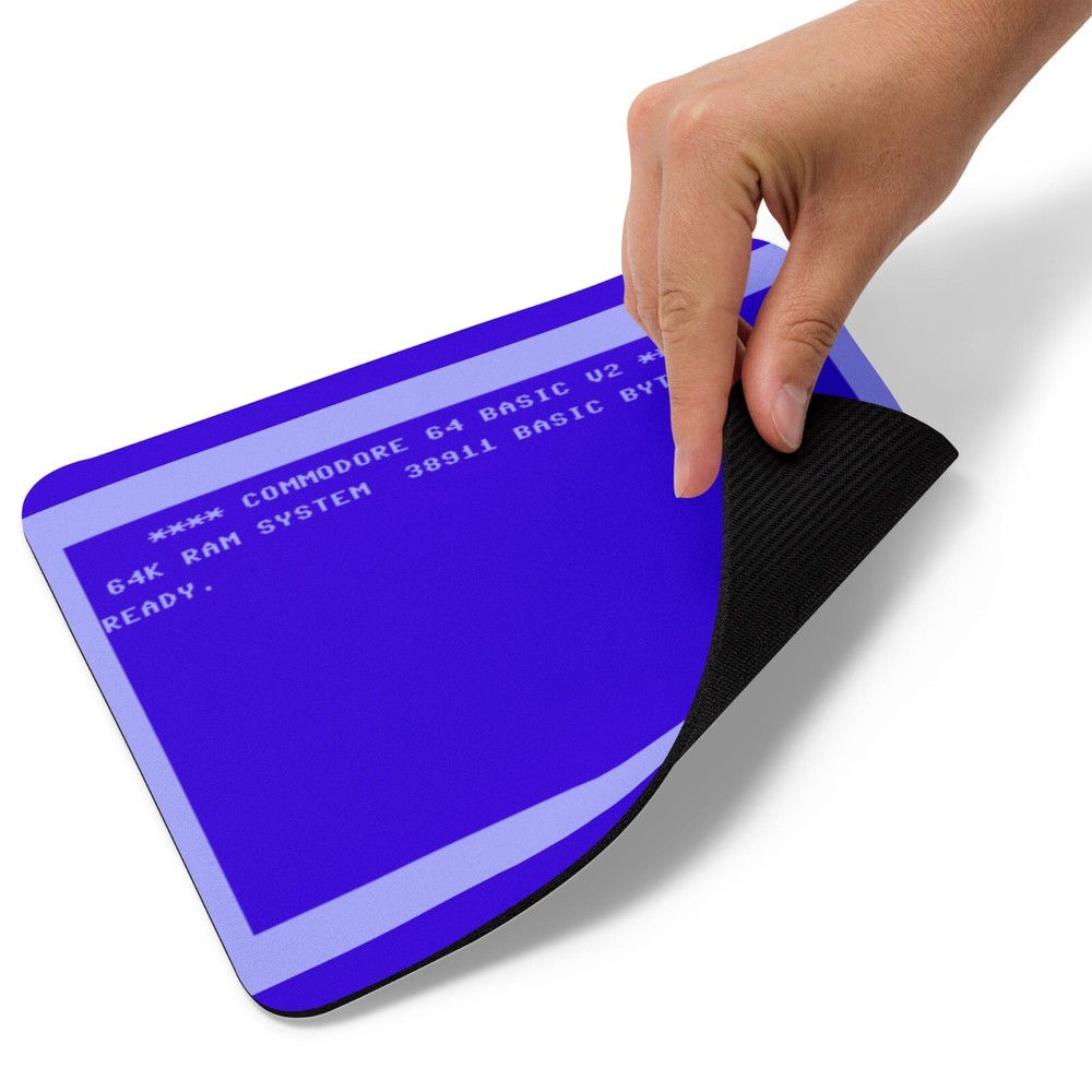 Commodore C64 - BASIC -Mouse Pad NEW 9.5" x 7.75" Non Slip Gaming