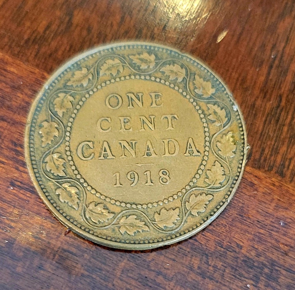 1918 Canada 1c One Cent Penny NICE COIN!