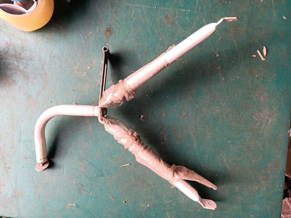 White Fender Towing Mirror Bracket Assembly