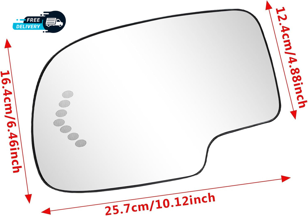 Driver Side Mirror Glass Replacement for 2003 2006 Chevy Silverado