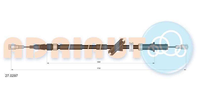 Cable Pull, parking brake ADRIAUTO 27.0297