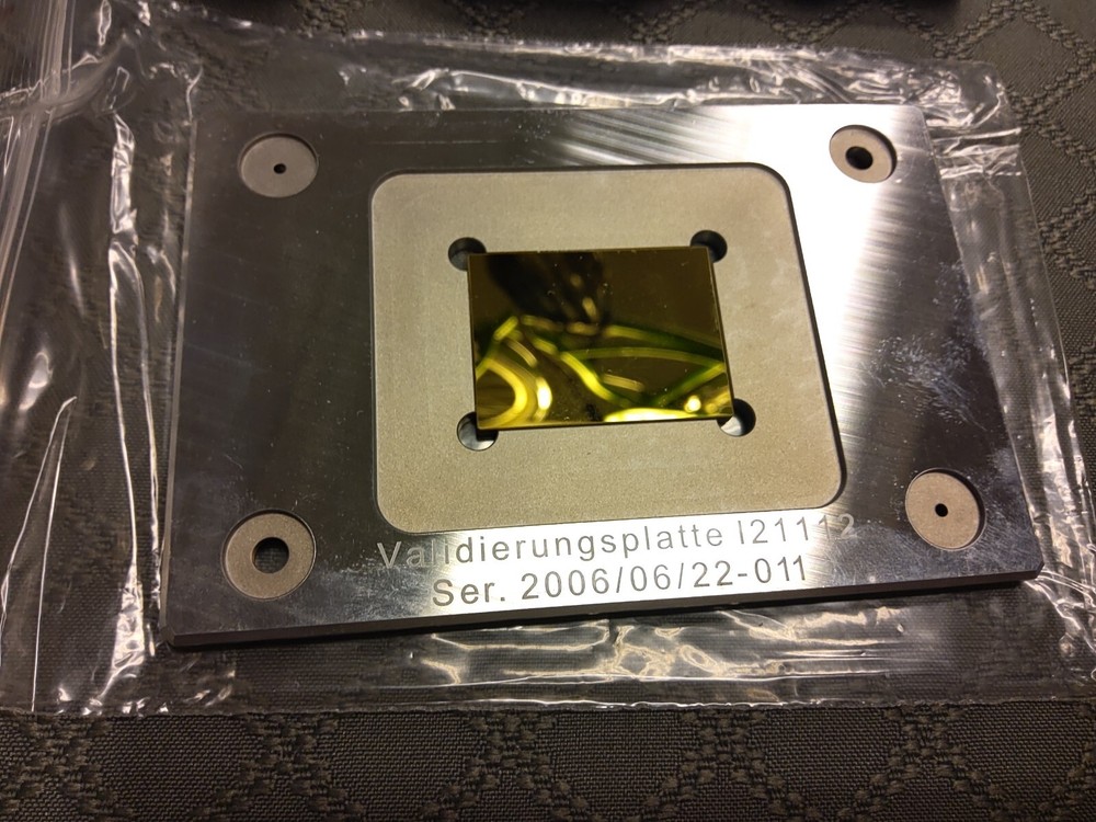 Validation Plate, Validierungsplate, l21112, German, Bruker Spectrometer??