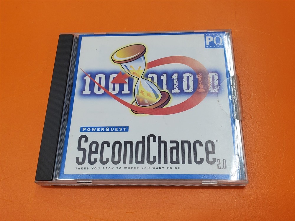 ⭐️⭐️⭐️⭐️⭐️ PQ Software PowerQuest Second Chance 2.0 Vintage Rare