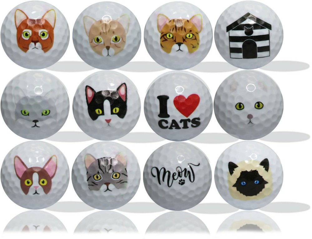Cat Lovers Golf Balls 12 pack - Great Gift Idea!