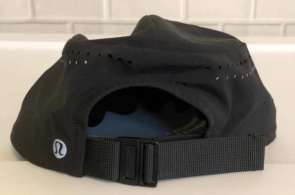 Lululemon Black Running Adjustable Athletic Hat Cap