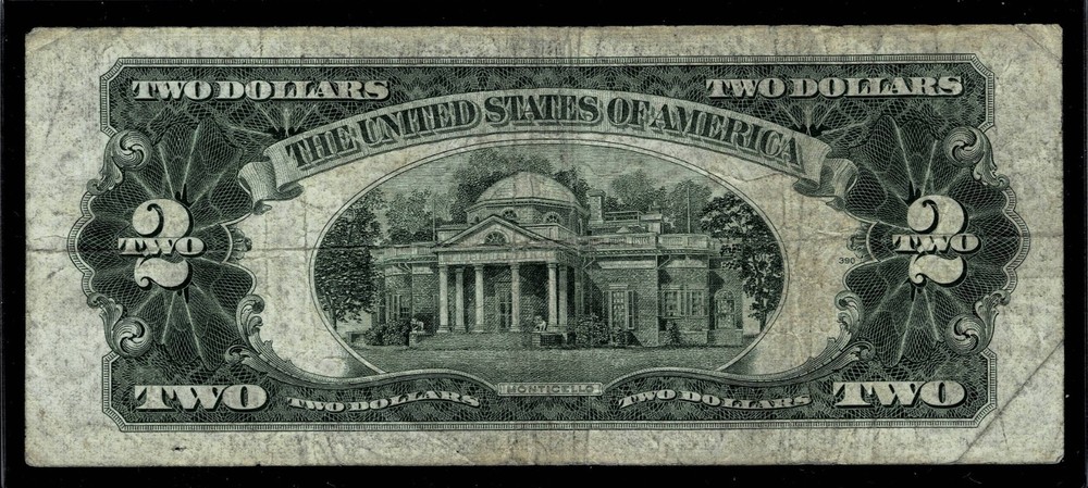 1928-E $2 Red Seal United States Note~FINE