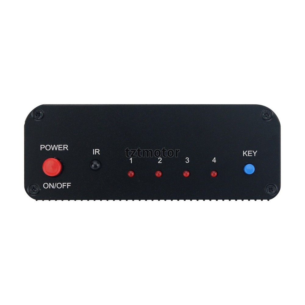 IR Remote Control 4CH Stereo Audio switcher Selector