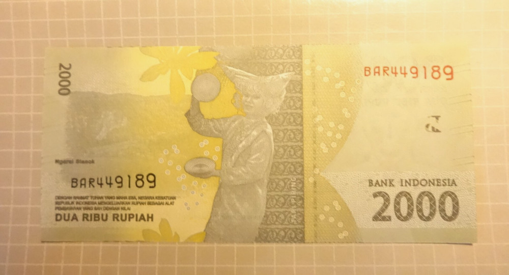 Indonesia 2016 2000 Rupiah Banknote 👀