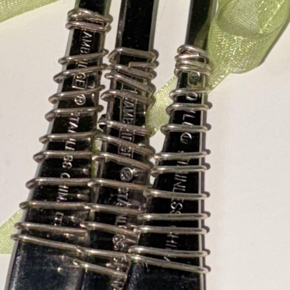 Hand Beaded Wire Wrapped Appetizer Small Spreader Fork and Spoon Set Stainless
