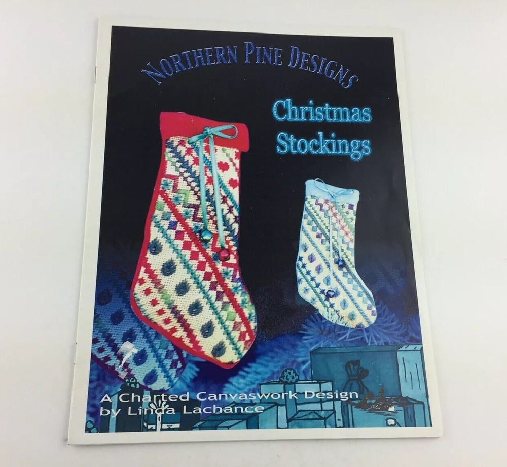 Northern Pine Design Christmas Stocking Needlepoint Pattern