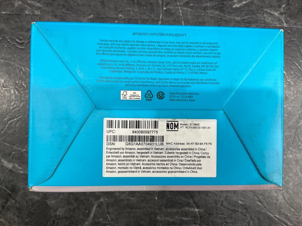 Amazon Echo Dot 4th Generation charcoal B07XJ8C8F5 ✨❤️✨✨❤️✨ NEW!