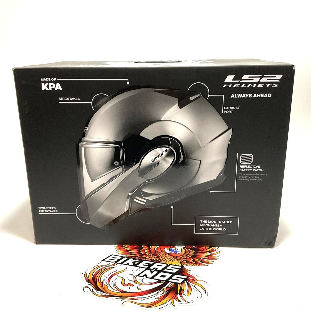 LS2 Modular Helmet Valiant Gloss White Small 399-1022