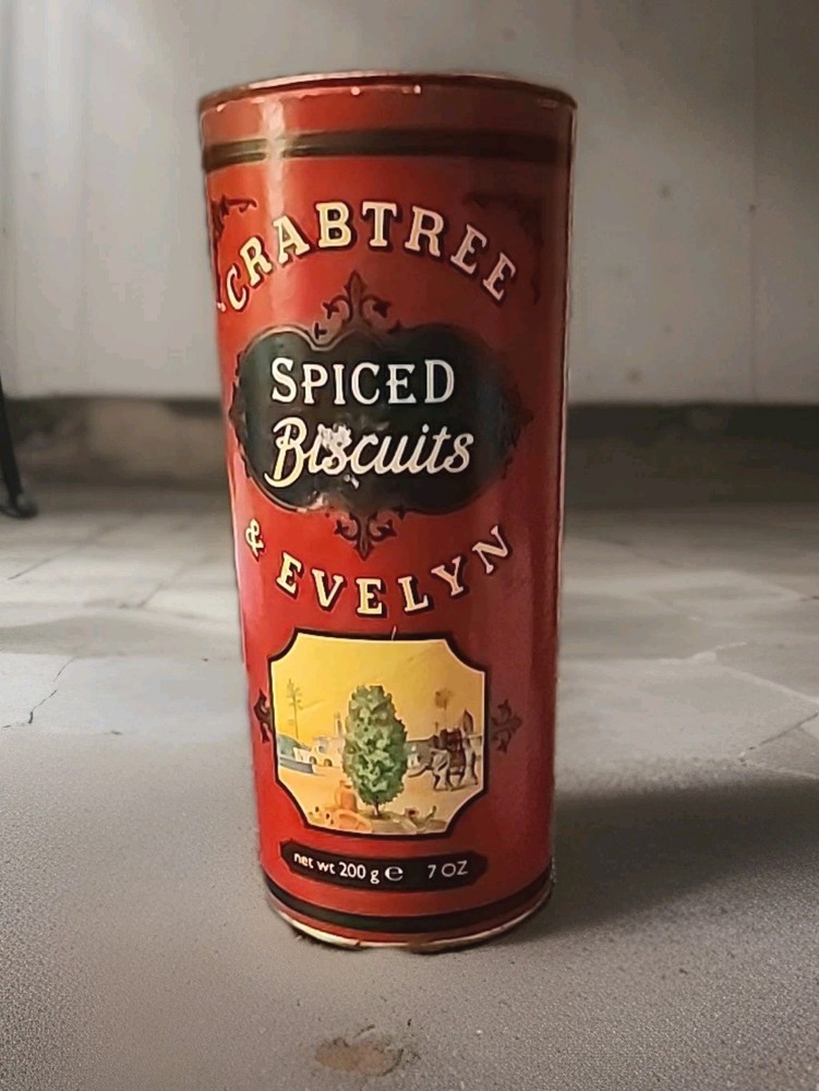 VTG Crabtree & Evelyn Biscuits Empty Container 1997 London Store Display Prop