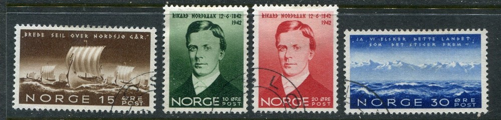 Norway #247-250 Ship Complete Set [Used]