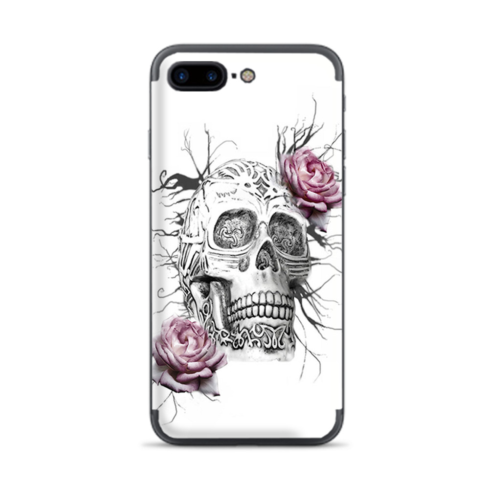 Apple iPhone 7 / 8 Plus Skins Decal Wrap Roses in Skull