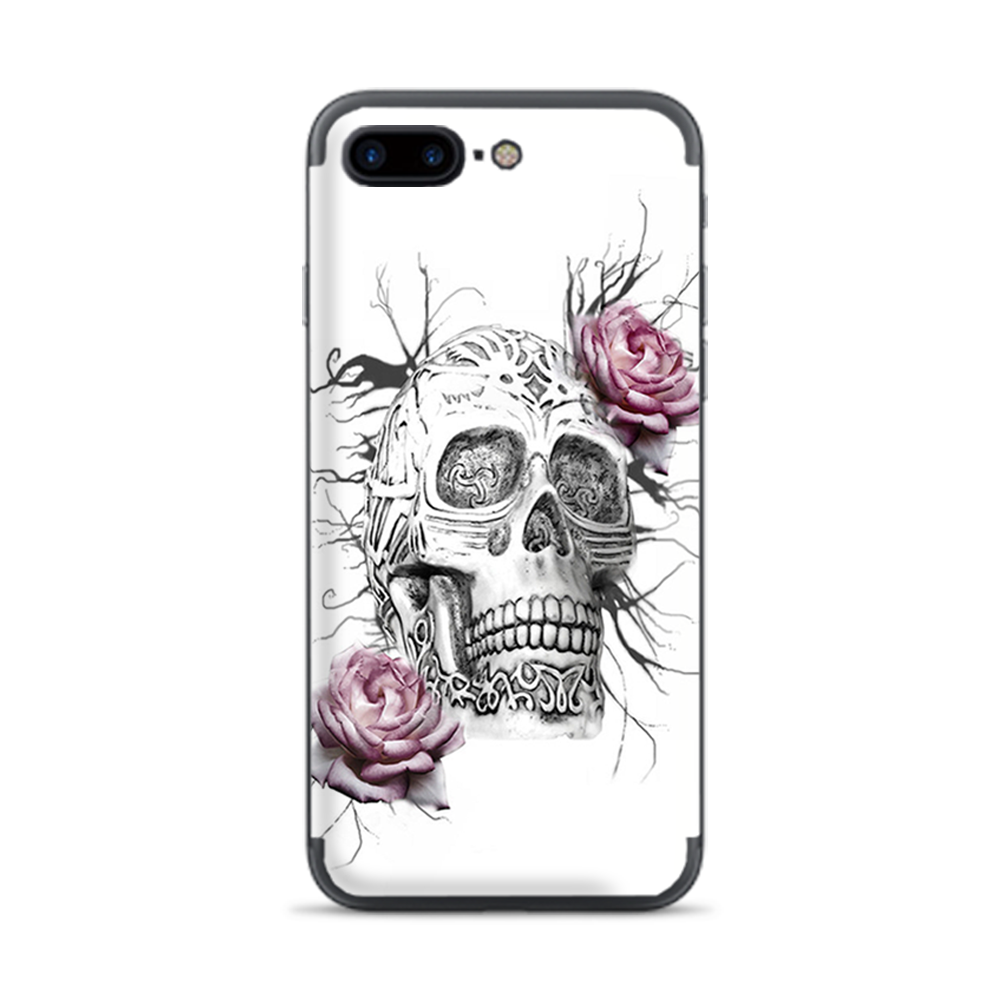 Apple iPhone 7 / 8 Plus Skins Decal Wrap Roses in Skull