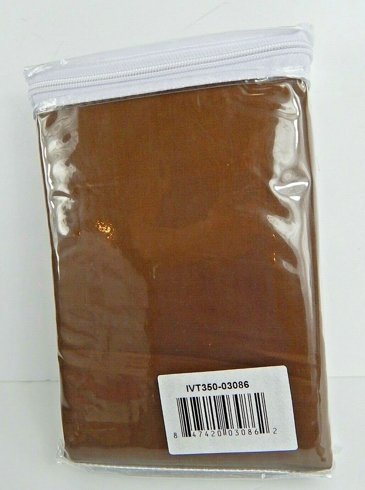 Grand Manor Two King Sized Pillowcases Chocolate 350 Thread Count