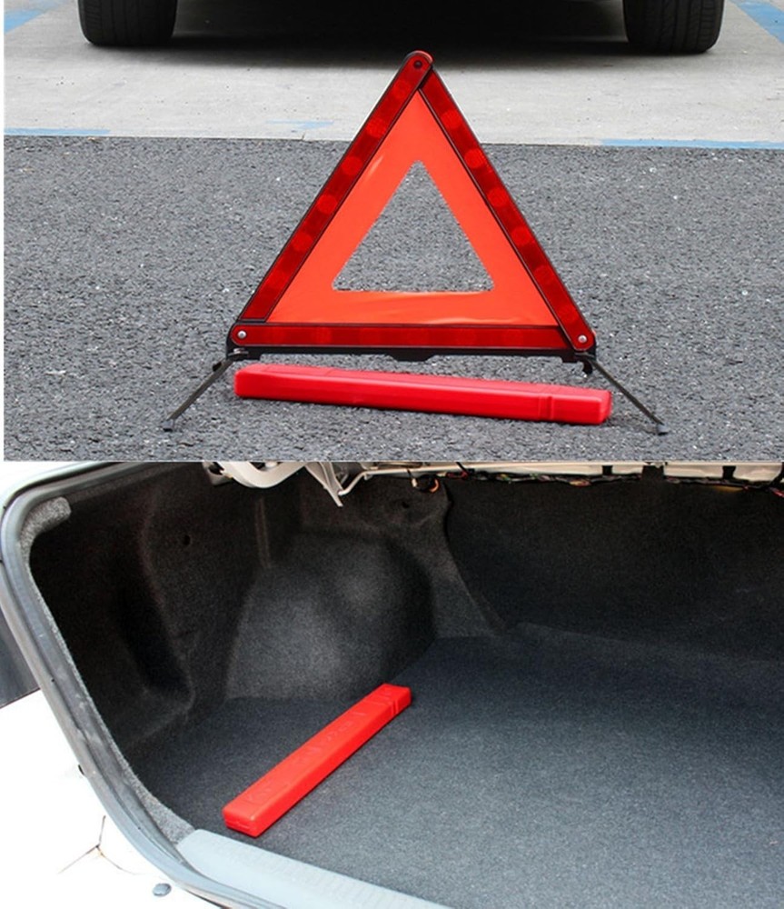 Reflective Warning Triangle for Vehicles, Emergency Warning Triangle Roadside...