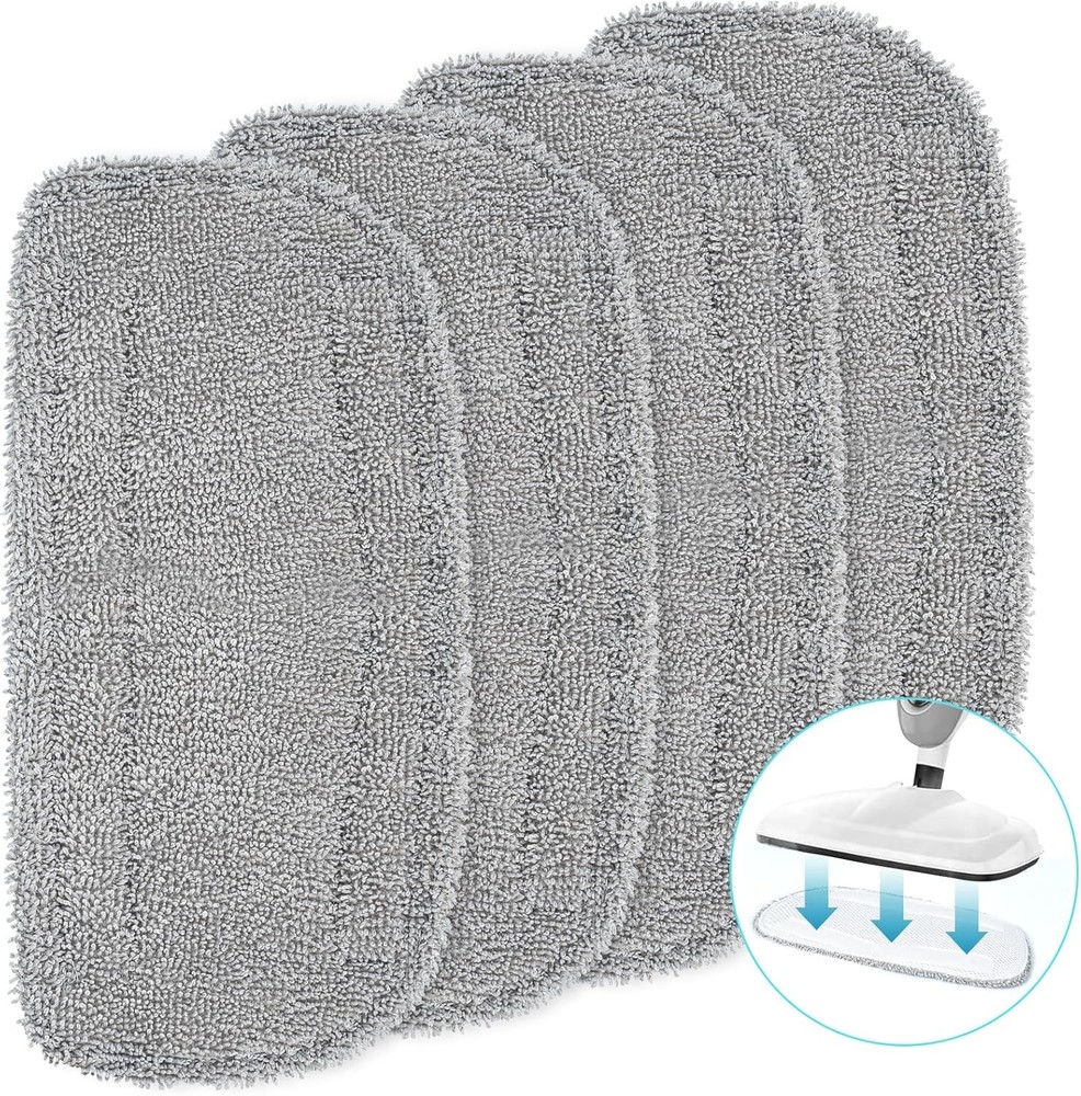 Washable Microfiber Steam Mop Replacement Pads for All Surface Cleaning