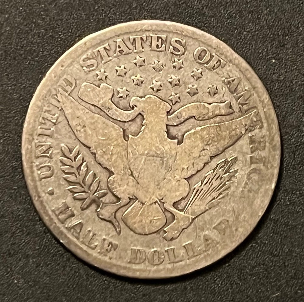 1894 Barber Half Dollar , better date , good condition , nice coin