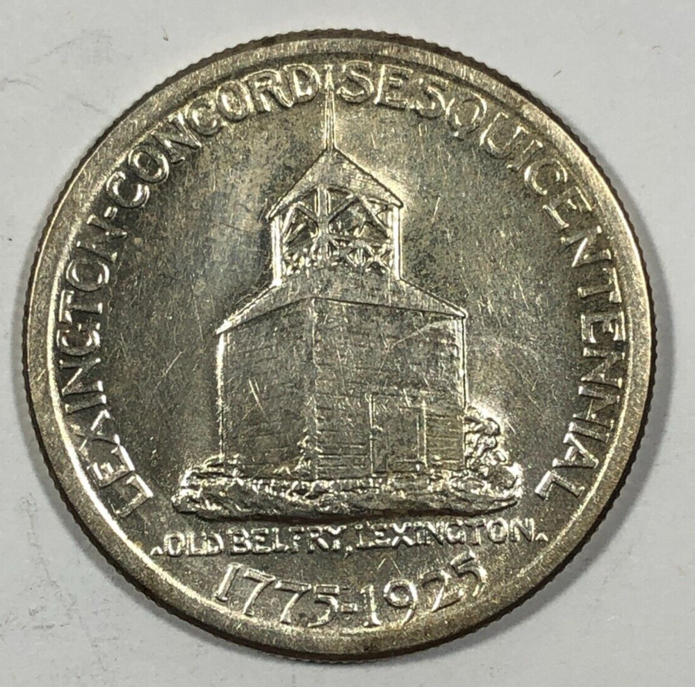 1925 Lexington Commemorative Half .50. Extra Fine.