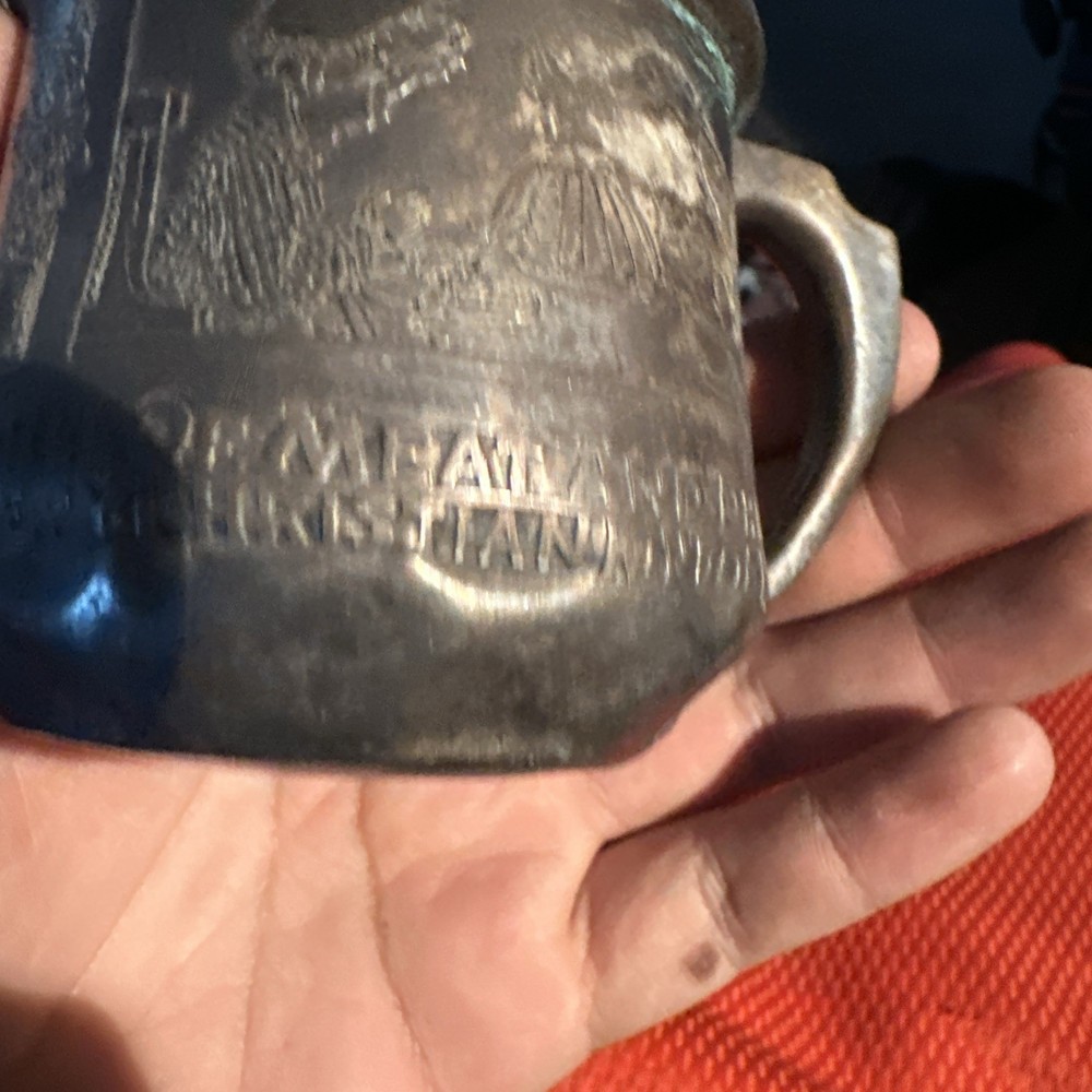 1890s child’s mug plated