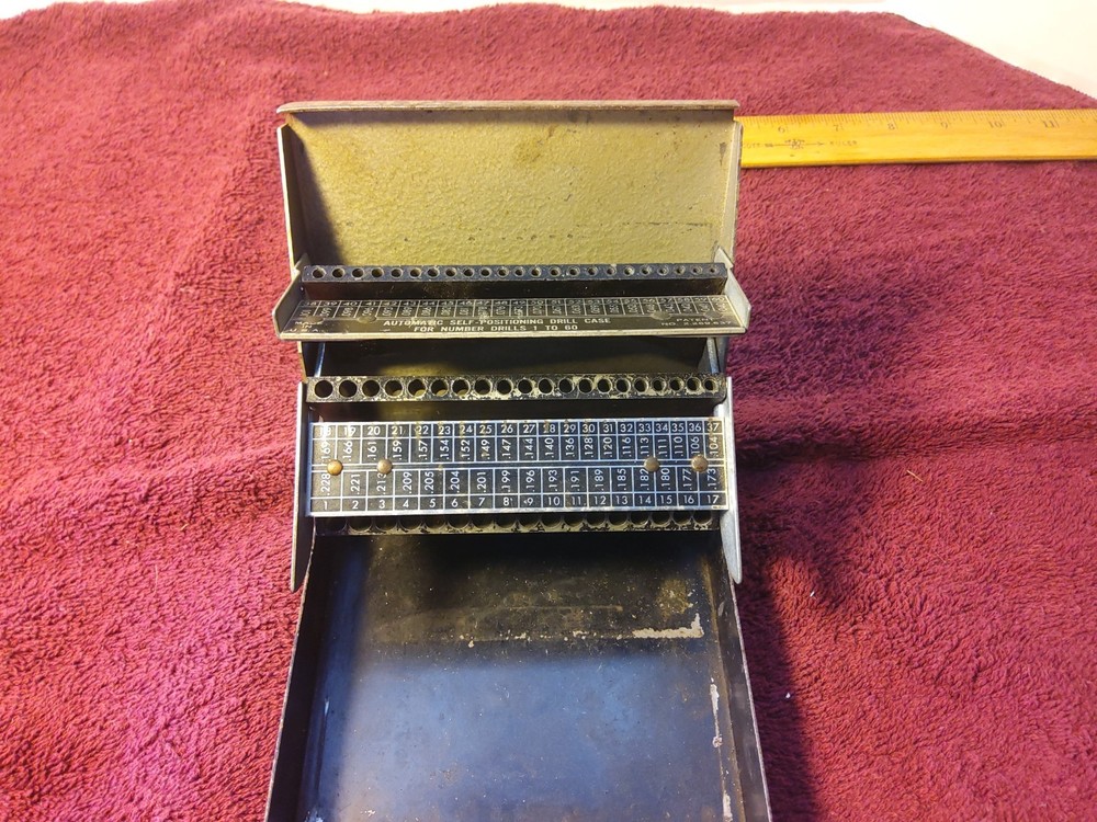 Vintage CRAFTSMAN  Drill Case Index  1-60, No Bits..