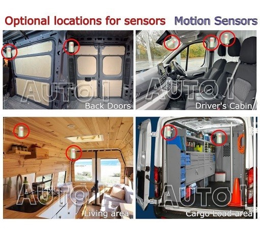 Camper Van Remote Alarm Security System Wireless Mobile Call/SMS Real Time Alert