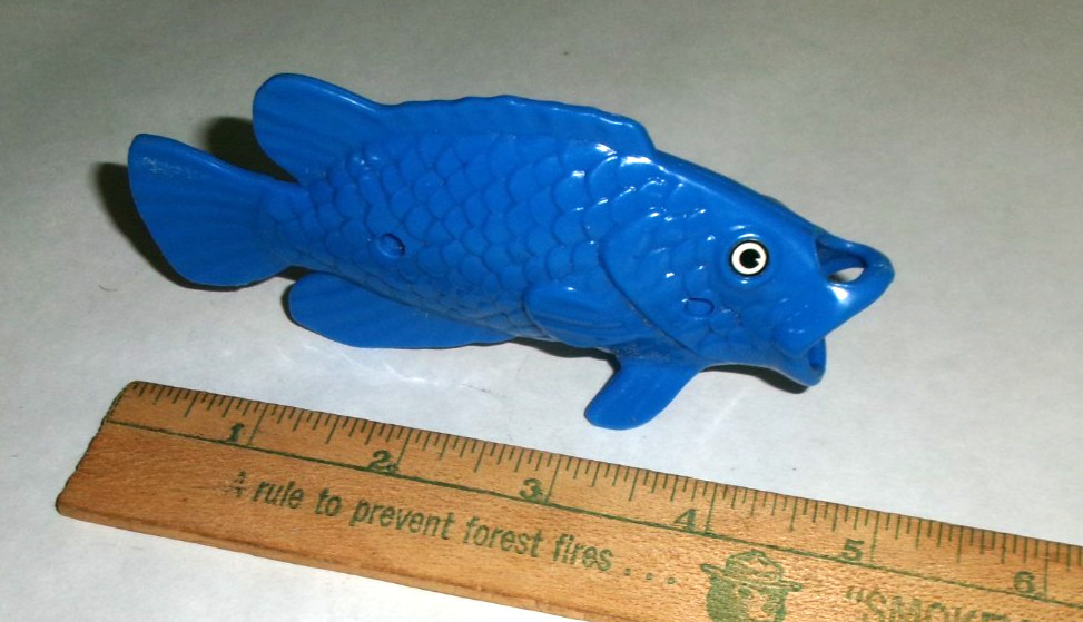 5" Blue Toy Plastic Fish