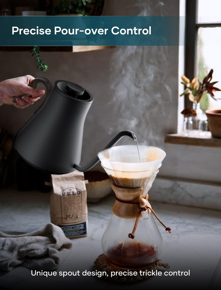 Electric Kettle, Gooseneck Electric Kettle, ±1℉ Precise Temperature Control, ...