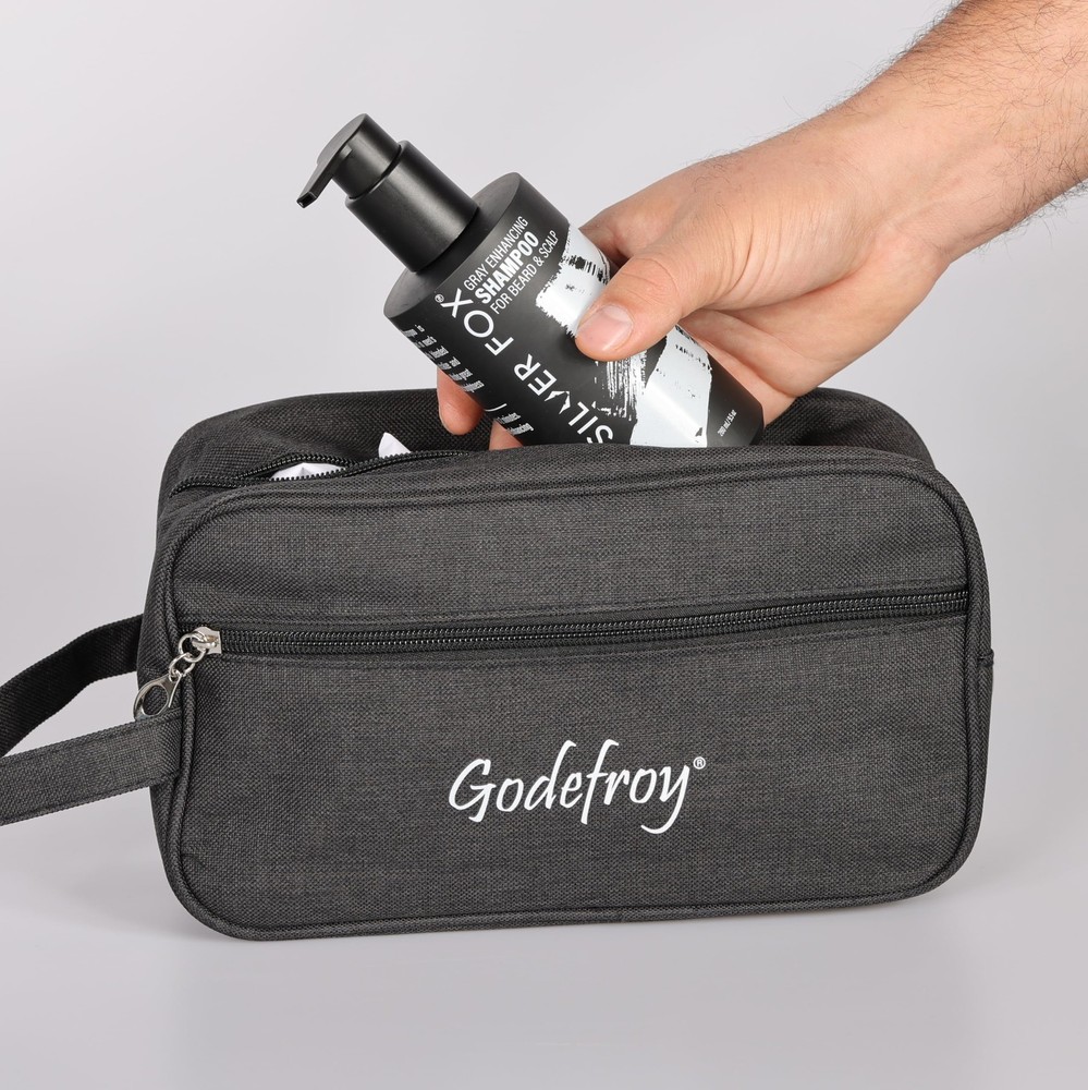 Godefroy Silver Fox Complete Men's Grooming Collection, Beard and Mustache Ca...