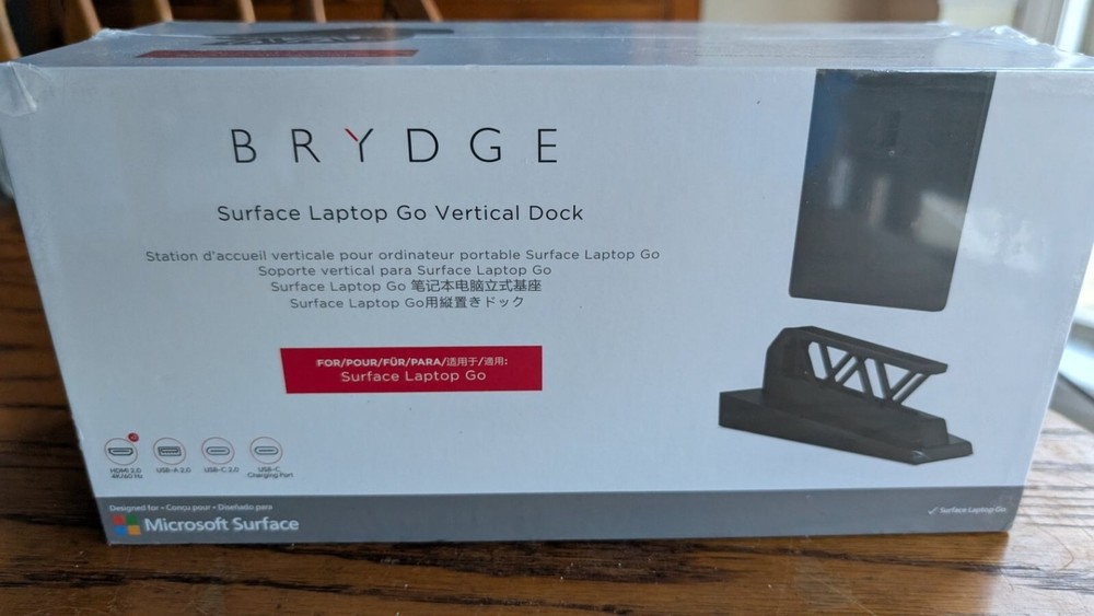 Brydge Surface Laptop Vertical Dock for Surface Laptop Go - Black