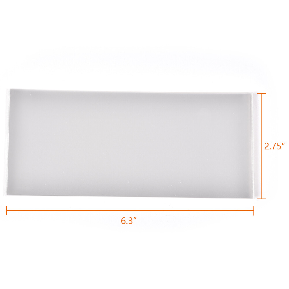 100PC Soft Banknotes Currency Protective Sleeve For Currency Ultra Thin Holder
