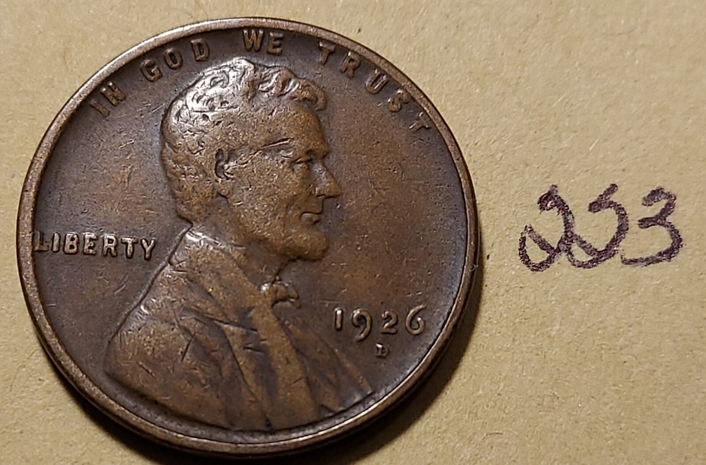 1926-D Lincoln Wheat Cent     #223