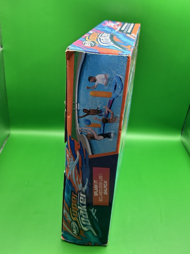 Nerf Super Soaker Pool Volleyball Set Inflatable Pool Float with Net and Ball